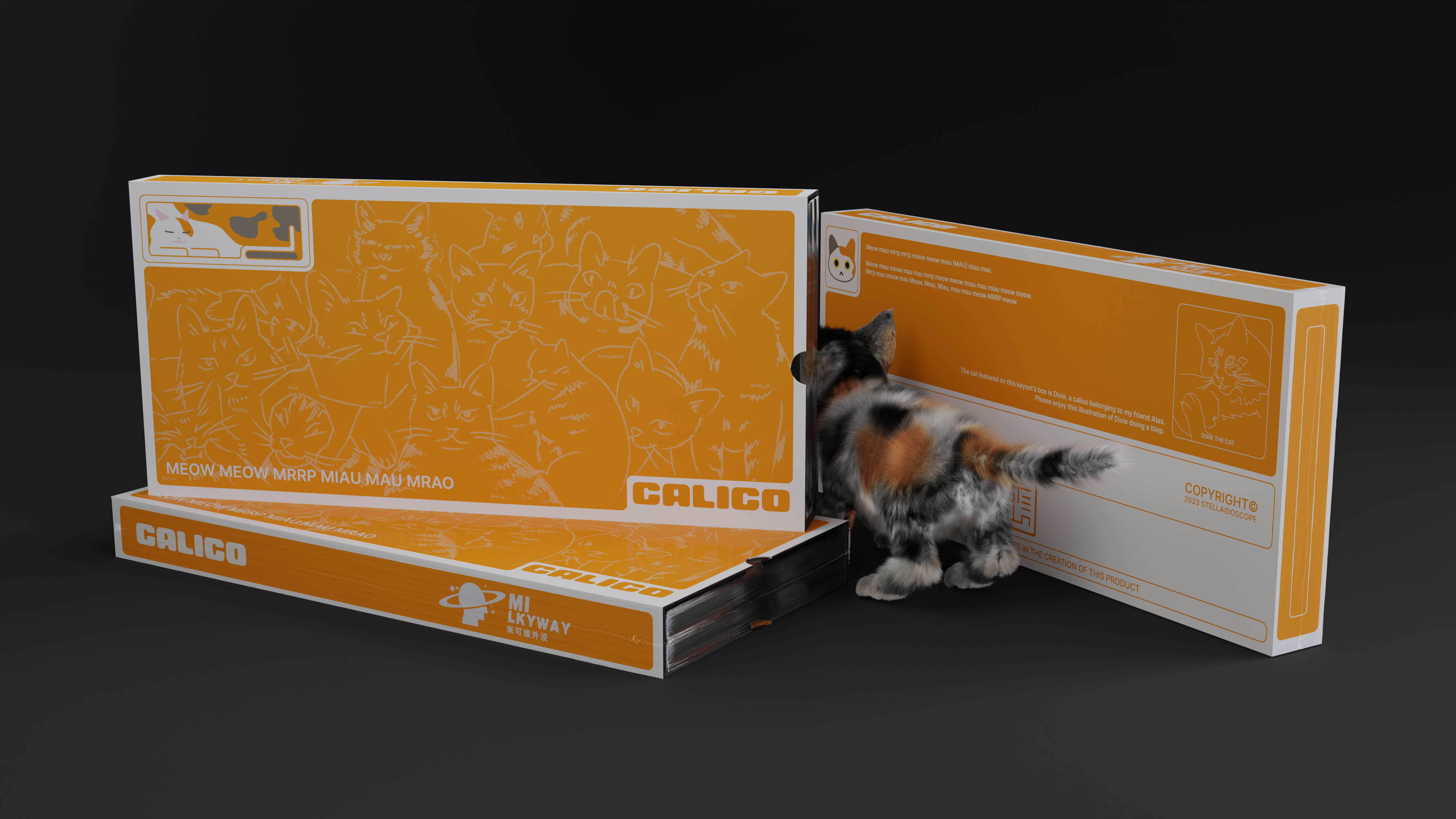 MW Calico Keycaps